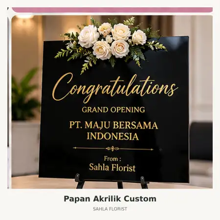 Papan Bunga Akrilik Kepulauan Sangihe